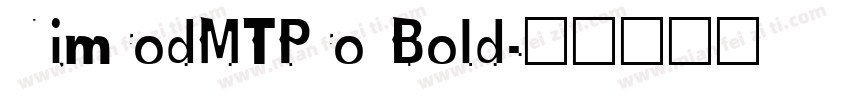 NimrodMTPro Bold字体转换